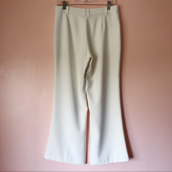 Lovers + Friends Ivory Cropped Flare Trousers - Picture 3 of 3